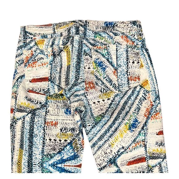 Rag & Bone White Multi Print Cropped Legging Jean Size 25 - Picture 3 of 7